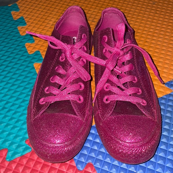Converse Shoes - Glitter Pink Converse